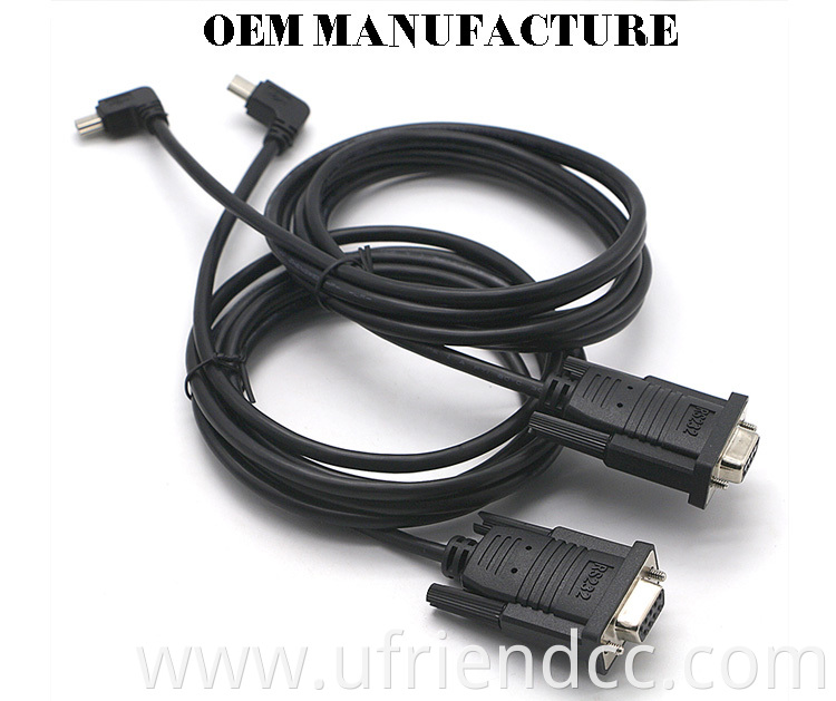 OEM Factory 1.8M Extension USB FTDI FT232RL PL23202 to DB9 RS232 RS485Serial Cable